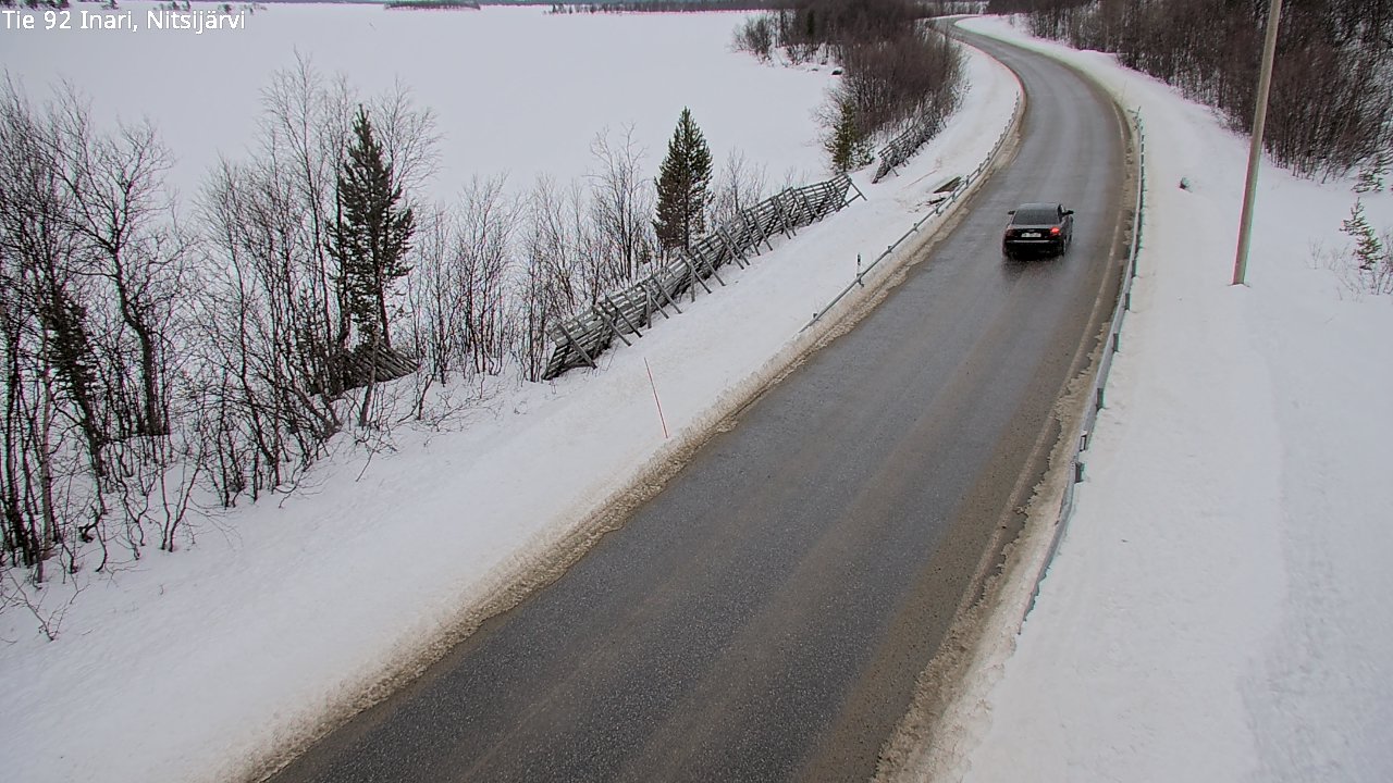 Weather Camera Image Road 92 Inari, Nitsijärvi, Inari, Lappi