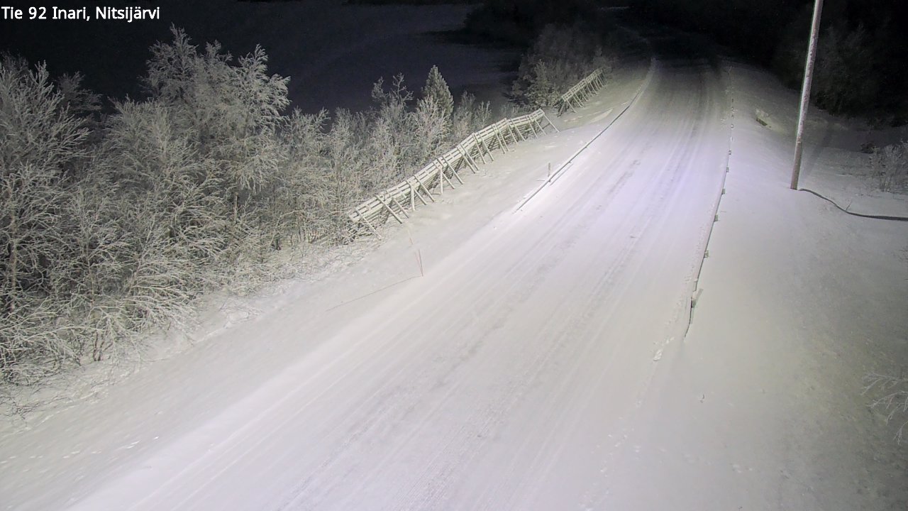 Kelikamerat Kuva Tie 92 Inari, Nitsijärvi, Inari, Lappi