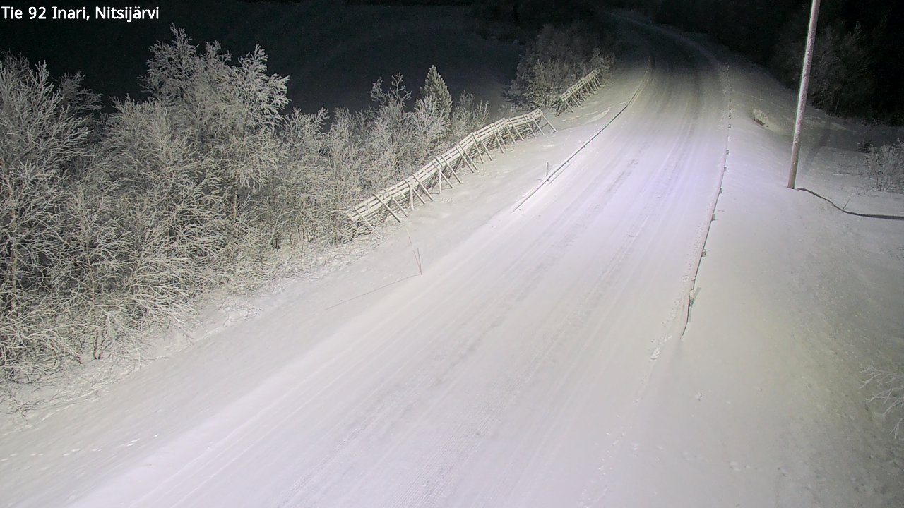 Kelikamerat Kuva Tie 92 Inari, Nitsijärvi, Inari, Lappi