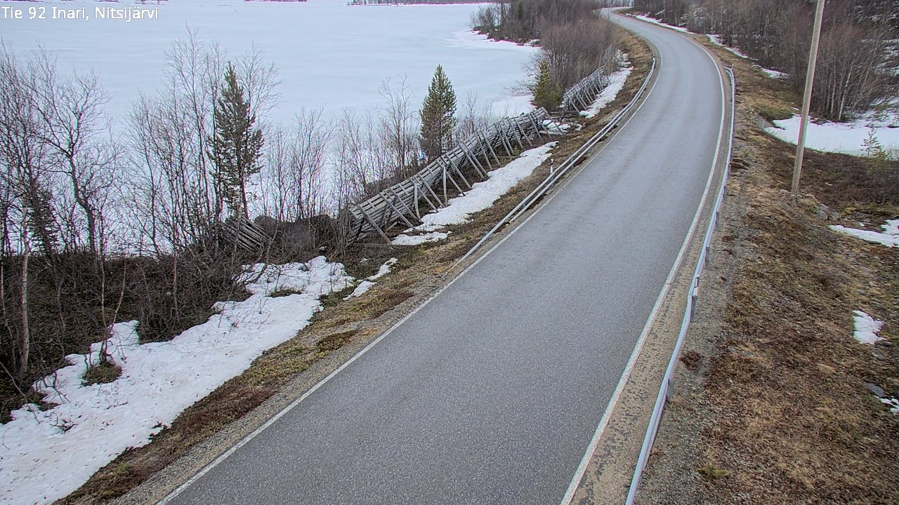 Kelikamerat Kuva Tie 92 Inari, Nitsijärvi, Inari, Lappi