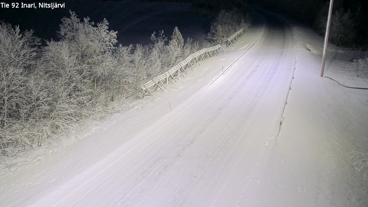 Kelikamerat Kuva Tie 92 Inari, Nitsijärvi, Inari, Lappi