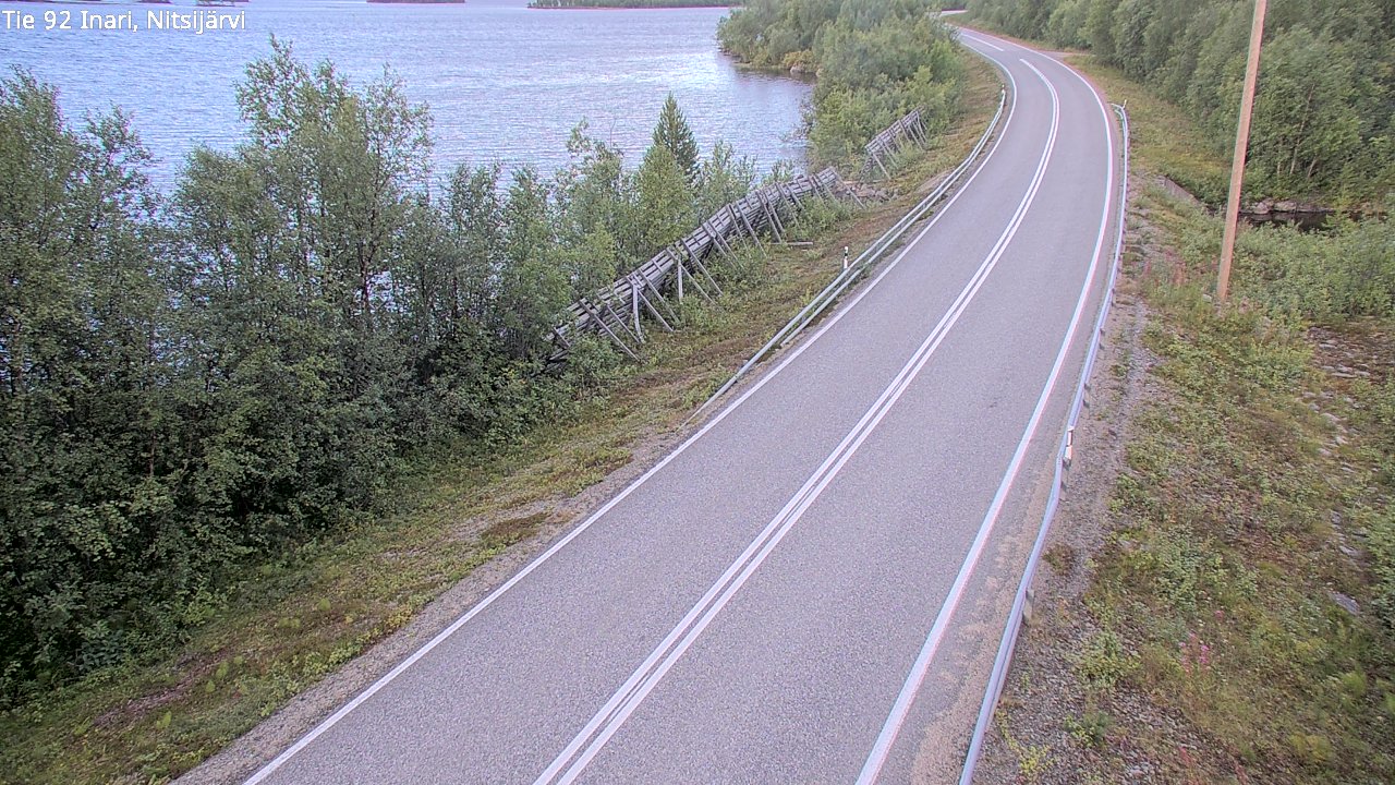 Kelikamerat Kuva Tie 92 Inari, Nitsijärvi, Inari, Lappi