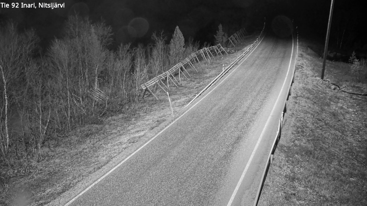 Kelikamerat Kuva Tie 92 Inari, Nitsijärvi, Inari, Lappi