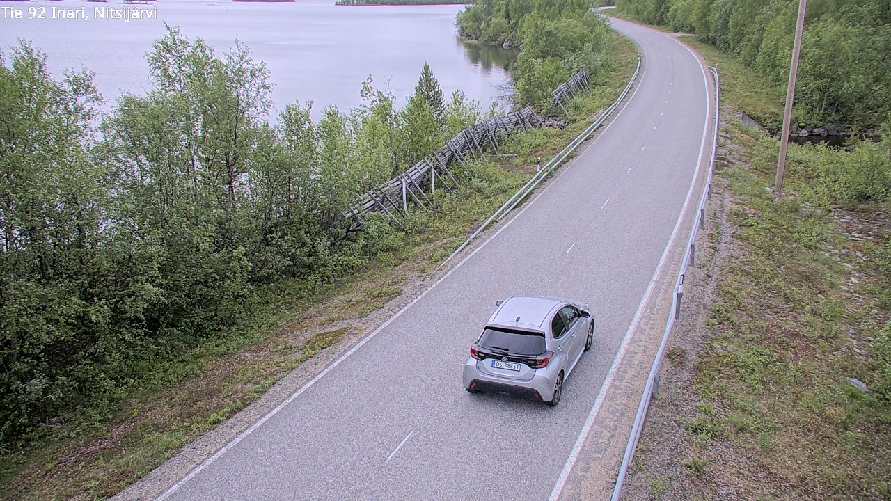 Kelikamerat Kuva Tie 92 Inari, Nitsijärvi, Inari, Lappi