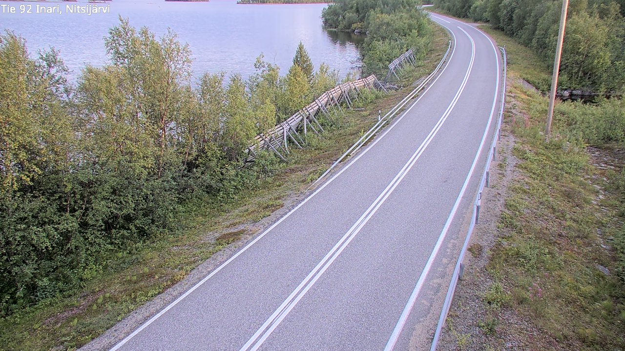 Kelikamerat Kuva Tie 92 Inari, Nitsijärvi, Inari, Lappi
