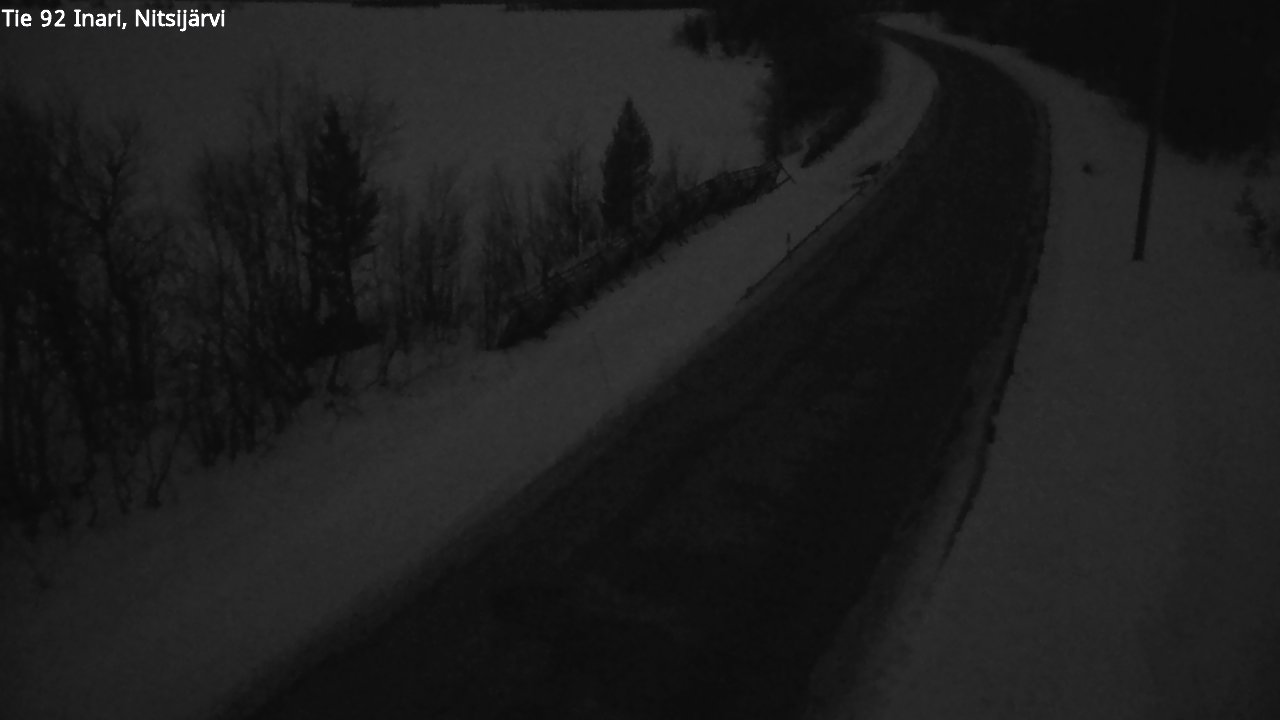 Kelikamerat Kuva Tie 92 Inari, Nitsijärvi, Inari, Lappi