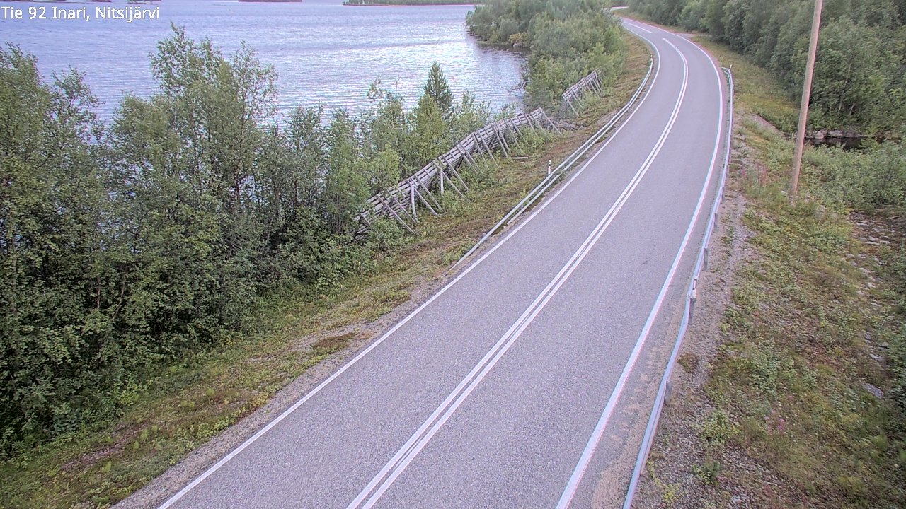 Kelikamerat Kuva Tie 92 Inari, Nitsijärvi, Inari, Lappi