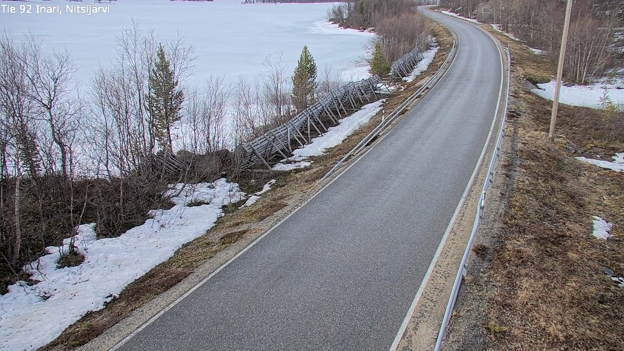 Kelikamerat Kuva Tie 92 Inari, Nitsijärvi, Inari, Lappi