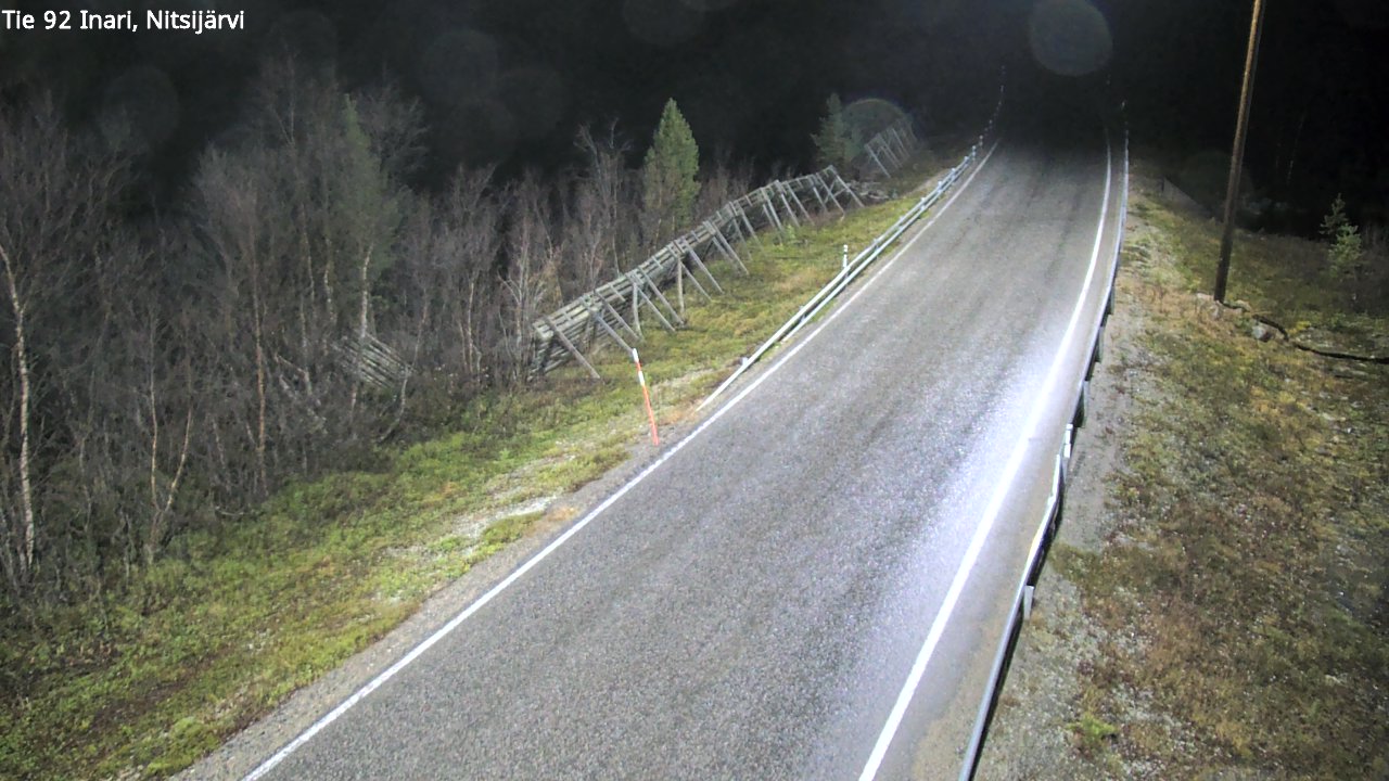 Kelikamerat Kuva Tie 92 Inari, Nitsijärvi, Inari, Lappi