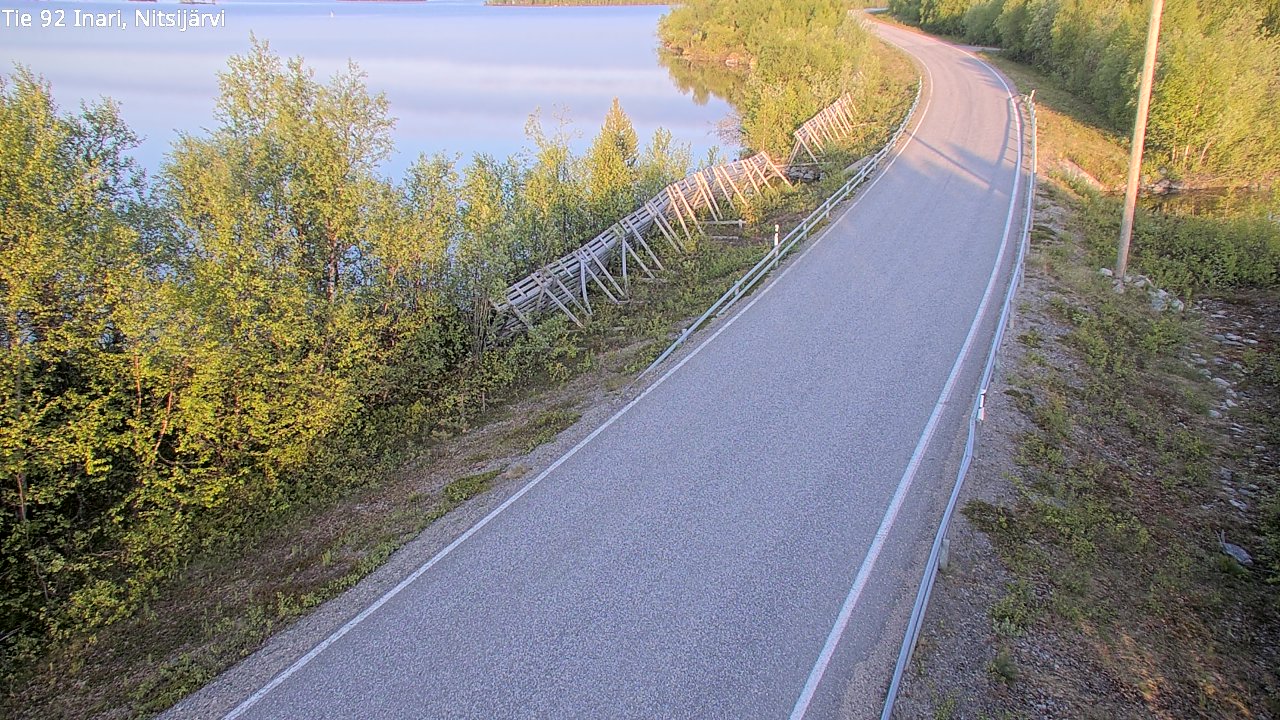 Kelikamerat Kuva Tie 92 Inari, Nitsijärvi, Inari, Lappi