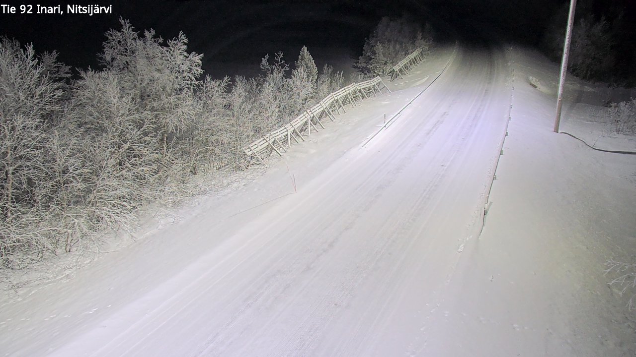 Kelikamerat Kuva Tie 92 Inari, Nitsijärvi, Inari, Lappi