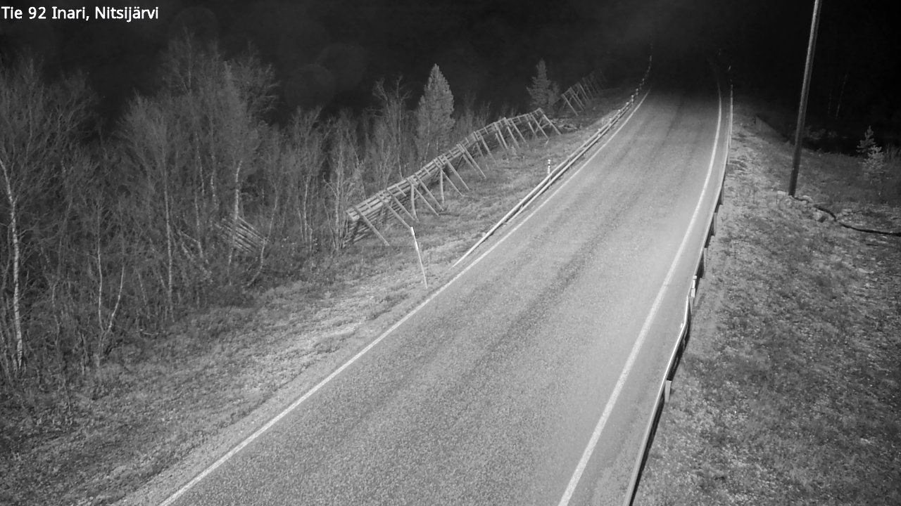 Kelikamerat Kuva Tie 92 Inari, Nitsijärvi, Inari, Lappi