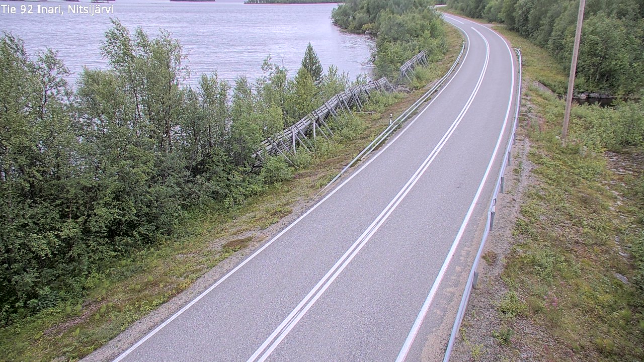 Kelikamerat Kuva Tie 92 Inari, Nitsijärvi, Inari, Lappi