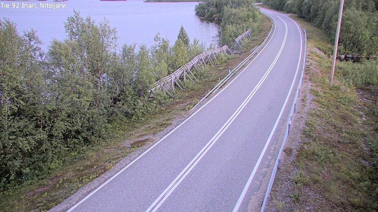 Kelikamerat Kuva Tie 92 Inari, Nitsijärvi, Inari, Lappi