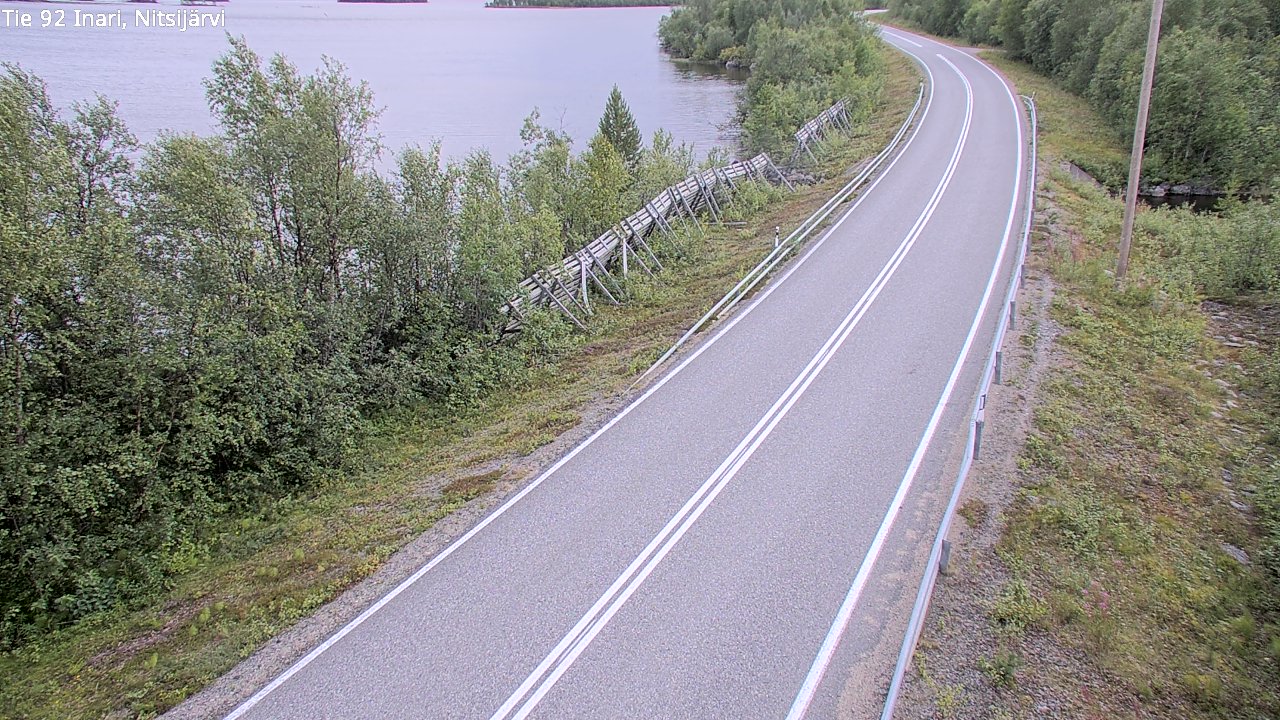 Kelikamerat Kuva Tie 92 Inari, Nitsijärvi, Inari, Lappi