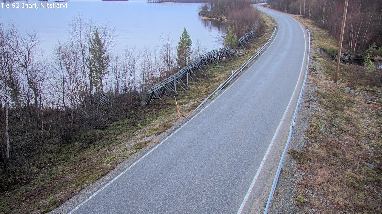 Kelikamerat Kuva Tie 92 Inari, Nitsijärvi, Inari, Lappi