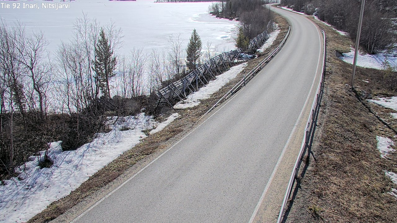 Weather Camera Image Road 92 Inari, Nitsijärvi, Inari, Lappi