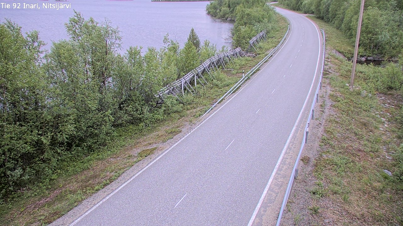 Kelikamerat Kuva Tie 92 Inari, Nitsijärvi, Inari, Lappi