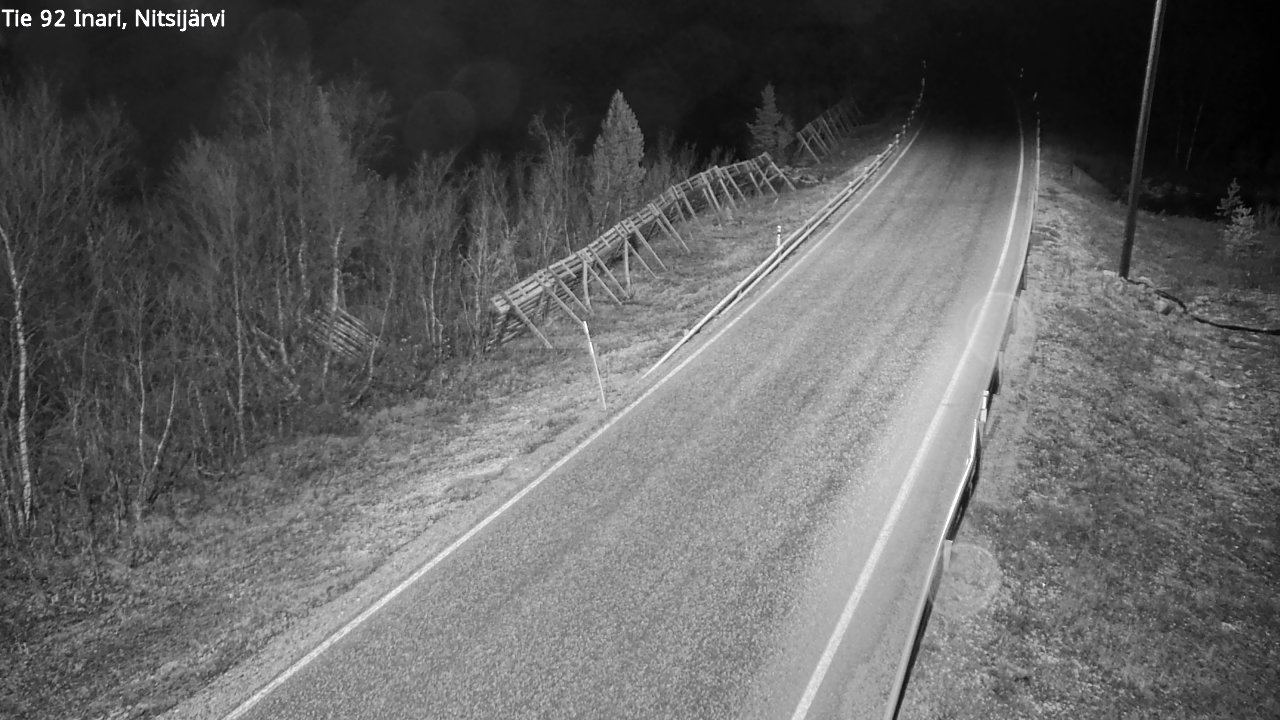 Kelikamerat Kuva Tie 92 Inari, Nitsijärvi, Inari, Lappi