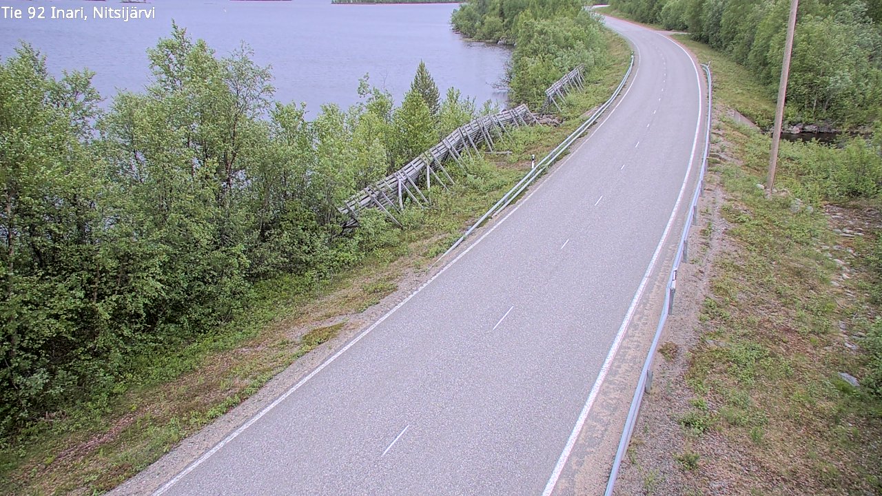 Kelikamerat Kuva Tie 92 Inari, Nitsijärvi, Inari, Lappi
