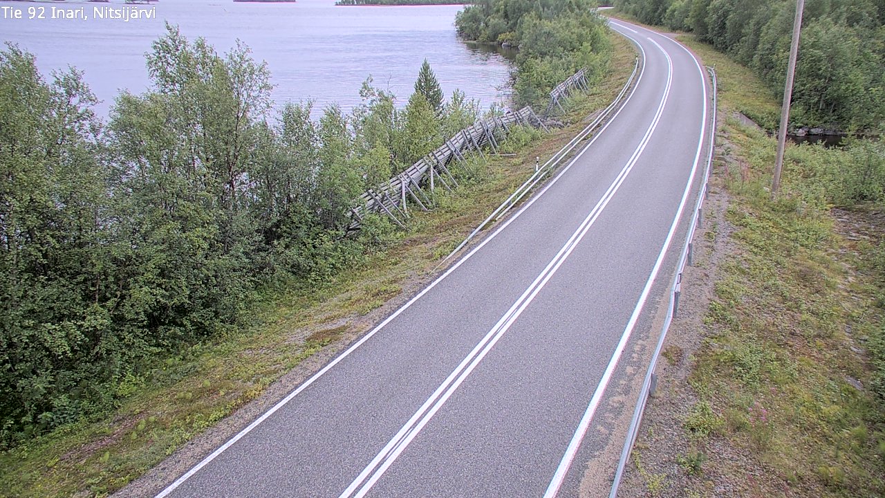 Kelikamerat Kuva Tie 92 Inari, Nitsijärvi, Inari, Lappi