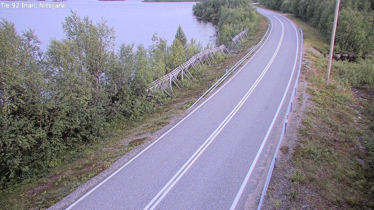 Kelikamerat Kuva Tie 92 Inari, Nitsijärvi, Inari, Lappi