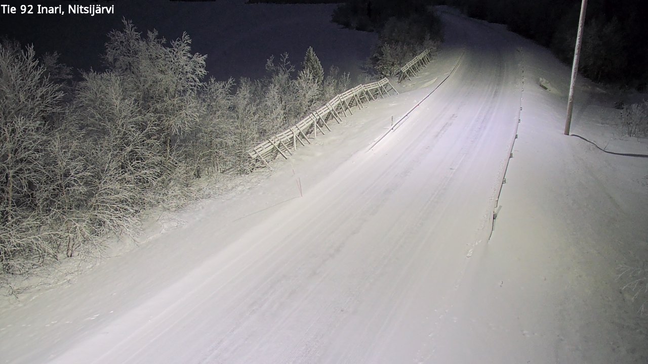 Kelikamerat Kuva Tie 92 Inari, Nitsijärvi, Inari, Lappi