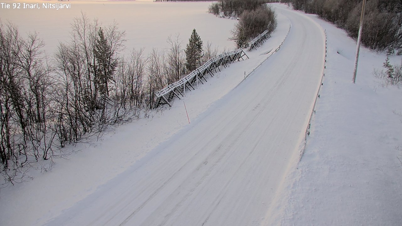 Weather Camera Image Road 92 Inari, Nitsijärvi, Inari, Lappi