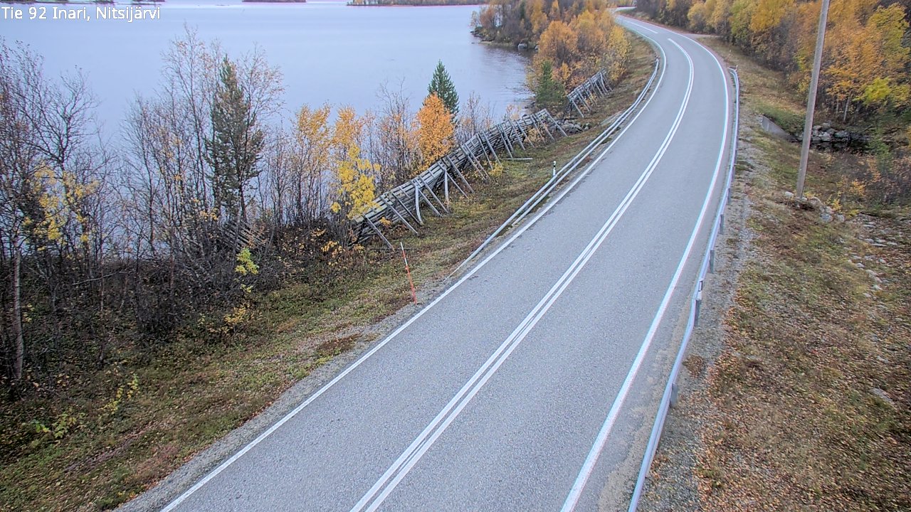 Kelikamerat Kuva Tie 92 Inari, Nitsijärvi, Inari, Lappi