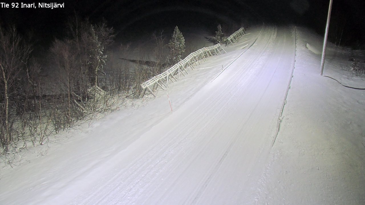 Weather Camera Image Road 92 Inari, Nitsijärvi, Inari, Lappi