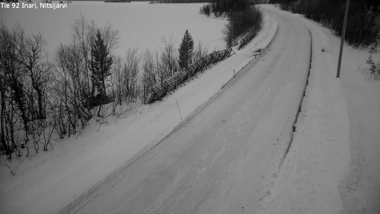 Kelikamerat Kuva Tie 92 Inari, Nitsijärvi, Inari, Lappi