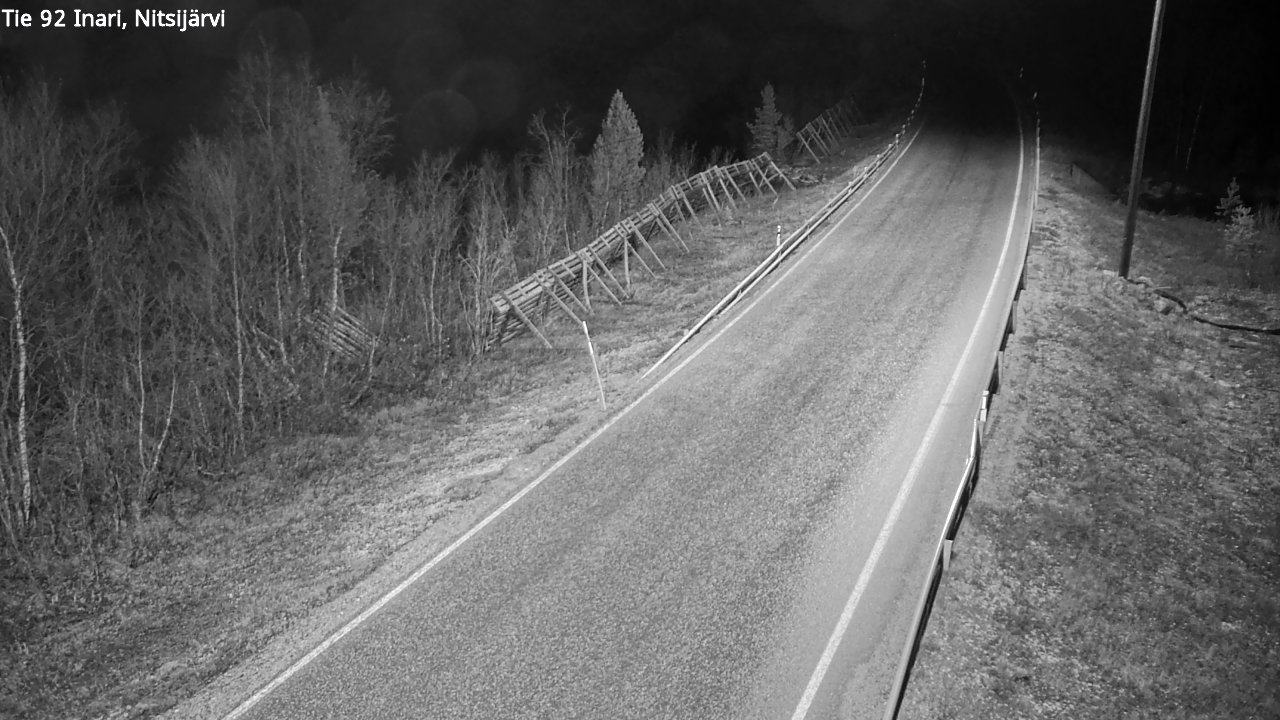 Kelikamerat Kuva Tie 92 Inari, Nitsijärvi, Inari, Lappi