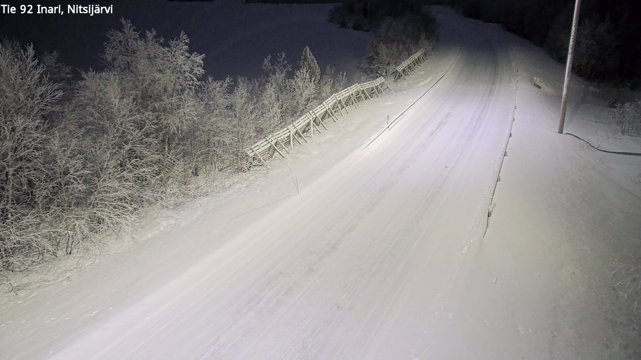 Kelikamerat Kuva Tie 92 Inari, Nitsijärvi, Inari, Lappi