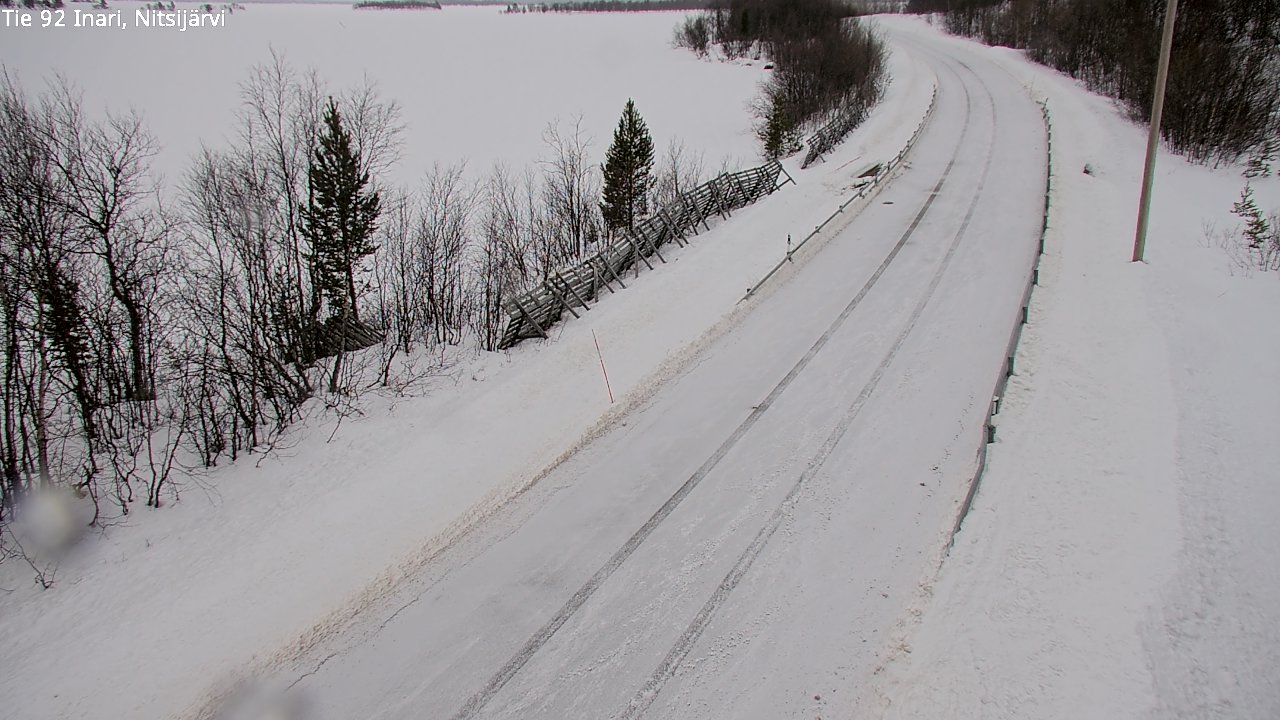 Kelikamerat Kuva Tie 92 Inari, Nitsijärvi, Inari, Lappi