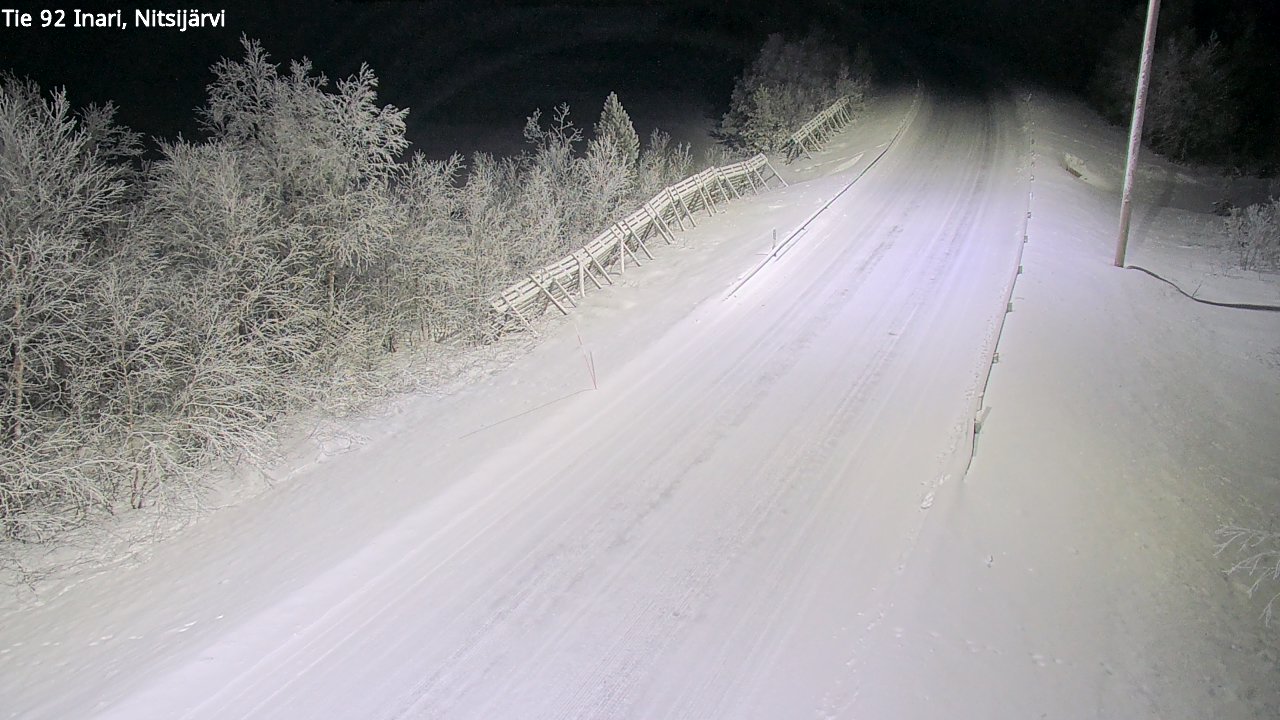 Kelikamerat Kuva Tie 92 Inari, Nitsijärvi, Inari, Lappi