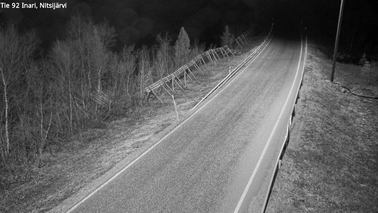 Kelikamerat Kuva Tie 92 Inari, Nitsijärvi, Inari, Lappi