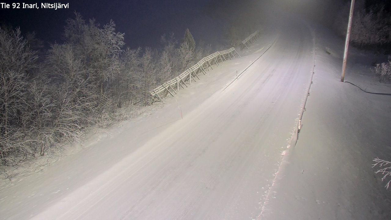 Kelikamerat Kuva Tie 92 Inari, Nitsijärvi, Inari, Lappi