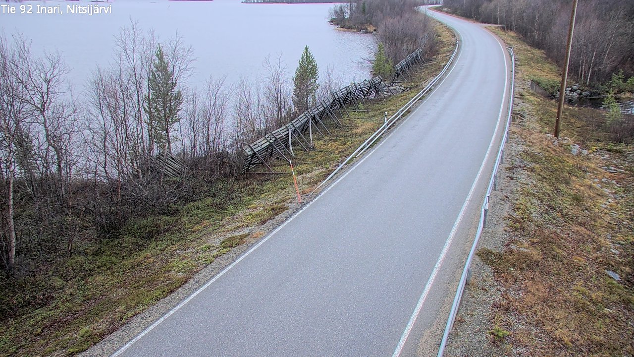 Kelikamerat Kuva Tie 92 Inari, Nitsijärvi, Inari, Lappi