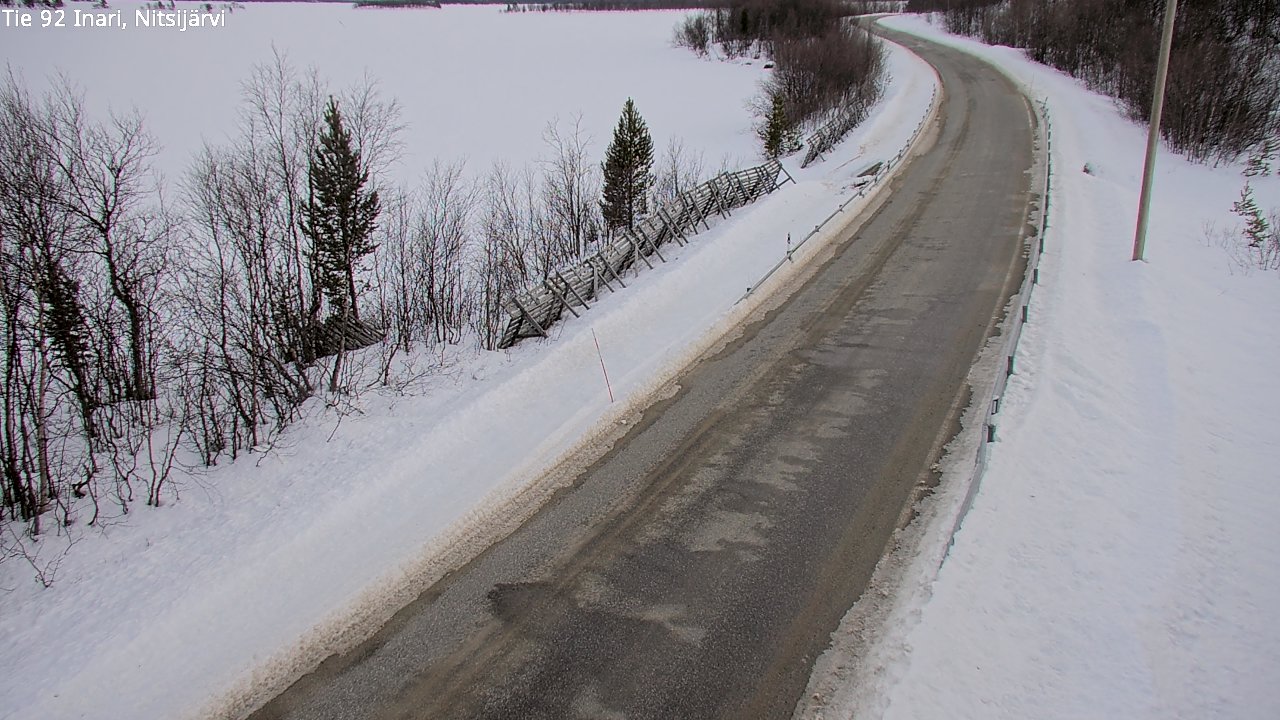 Kelikamerat Kuva Tie 92 Inari, Nitsijärvi, Inari, Lappi