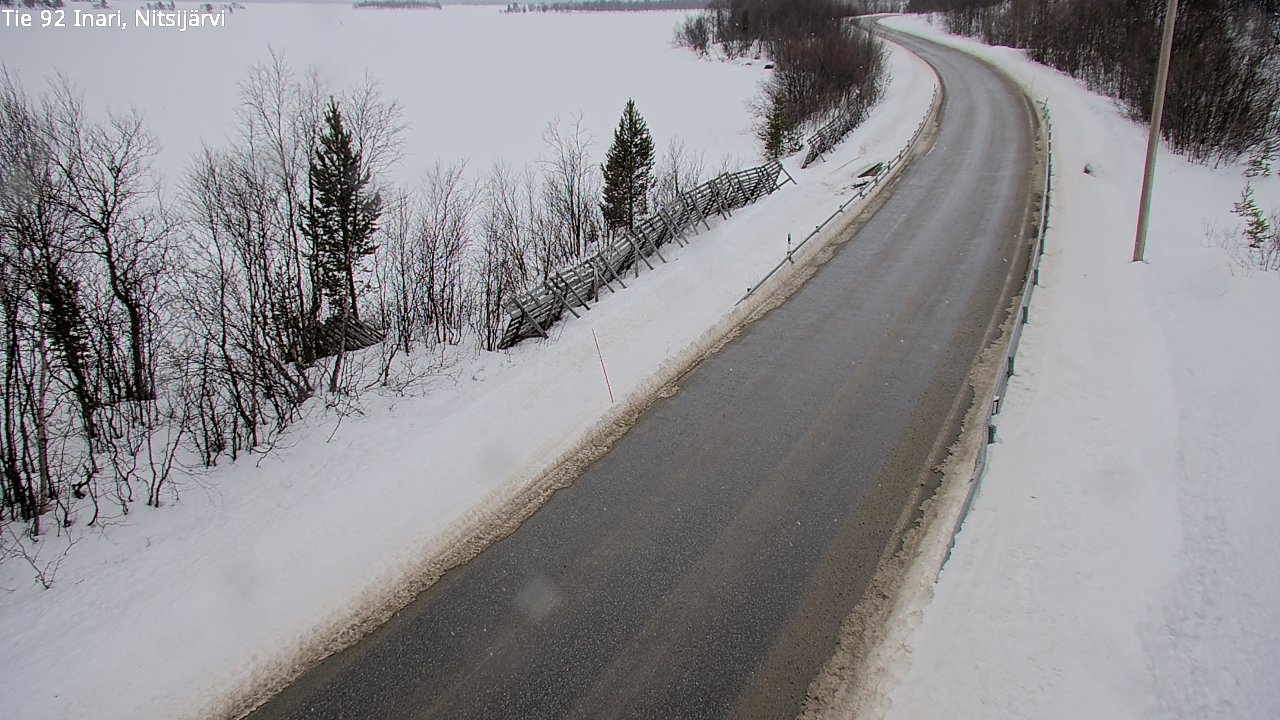 Weather Camera Image Road 92 Inari, Nitsijärvi, Inari, Lappi