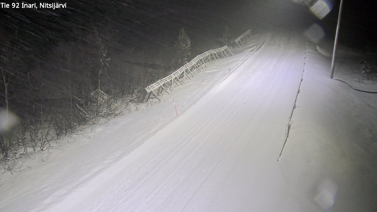 Weather Camera Image Road 92 Inari, Nitsijärvi, Inari, Lappi
