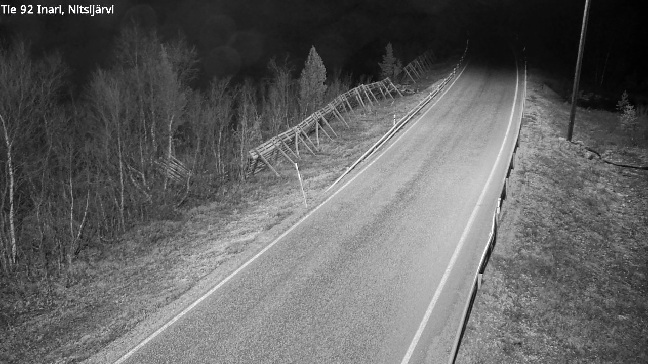 Kelikamerat Kuva Tie 92 Inari, Nitsijärvi, Inari, Lappi