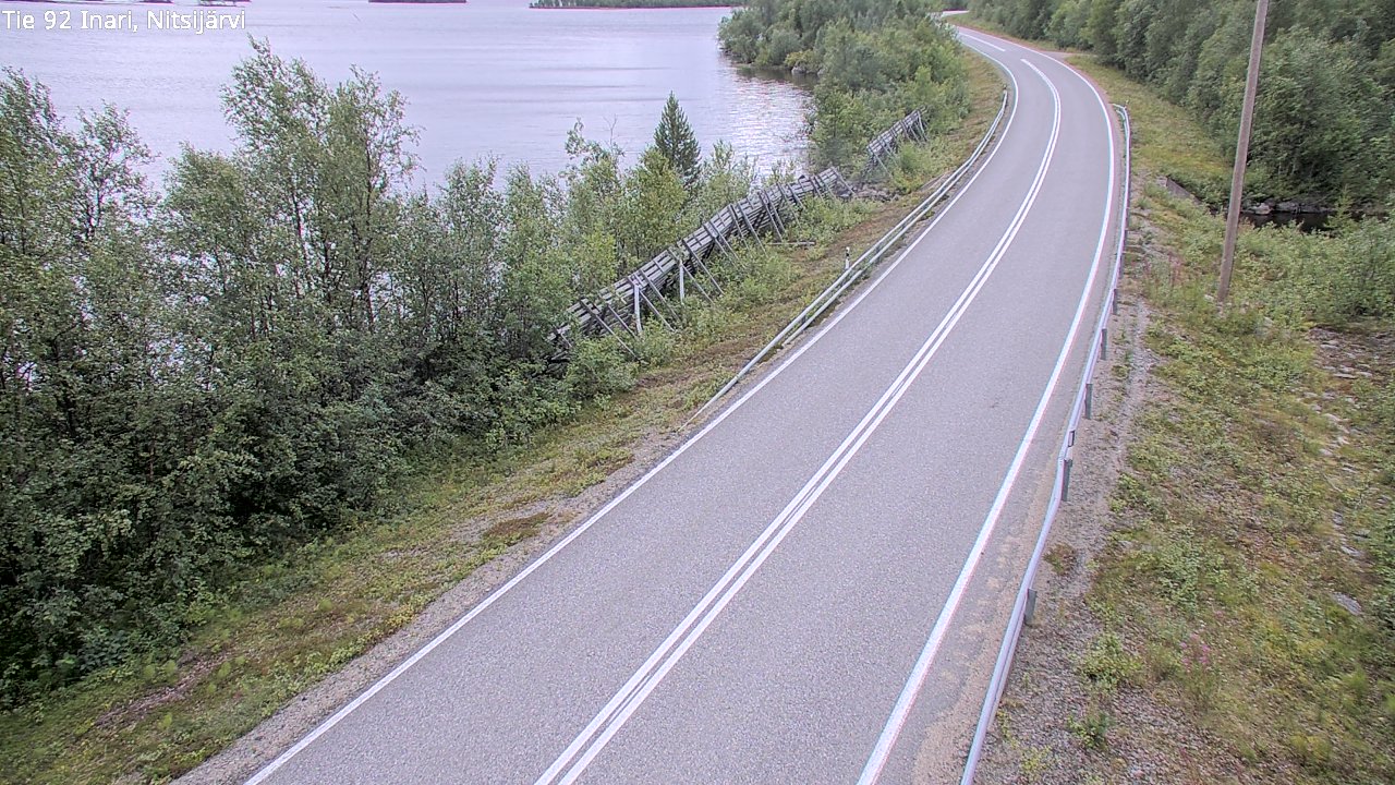 Kelikamerat Kuva Tie 92 Inari, Nitsijärvi, Inari, Lappi