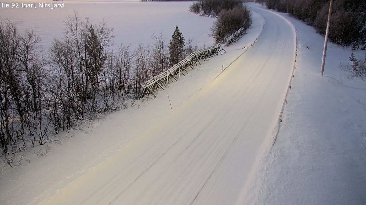 Weather Camera Image Road 92 Inari, Nitsijärvi, Inari, Lappi