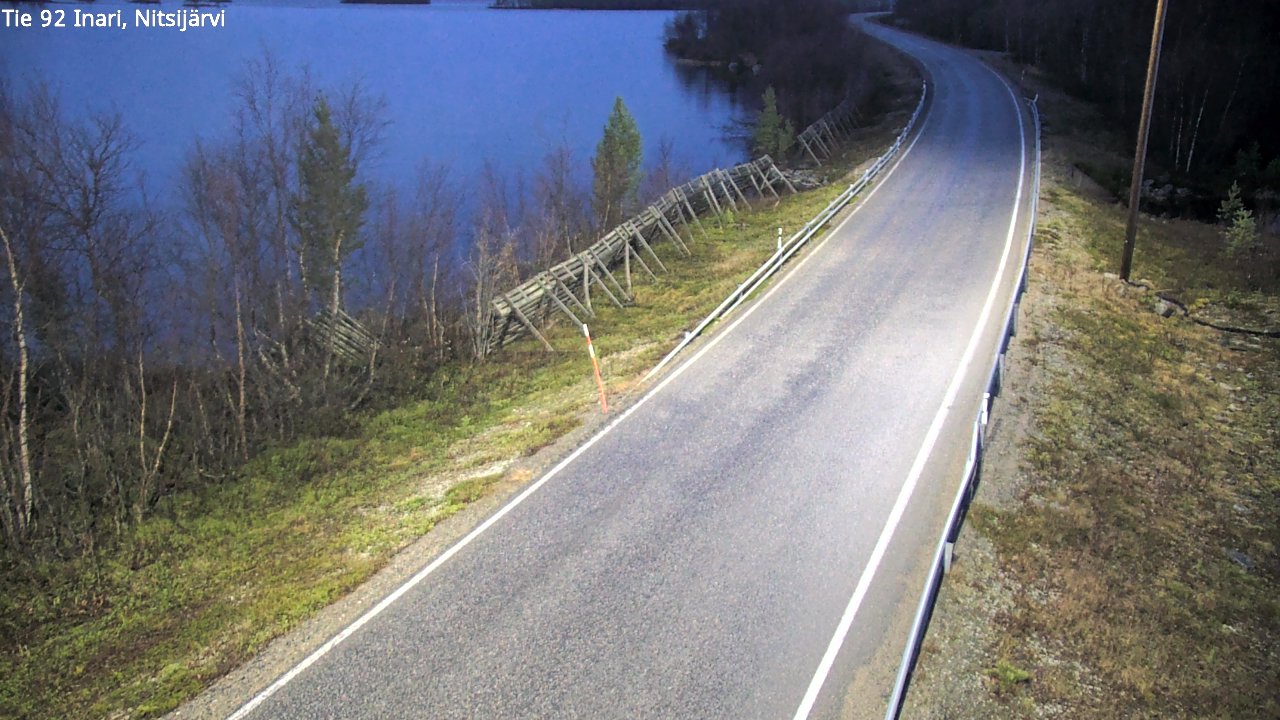 Kelikamerat Kuva Tie 92 Inari, Nitsijärvi, Inari, Lappi