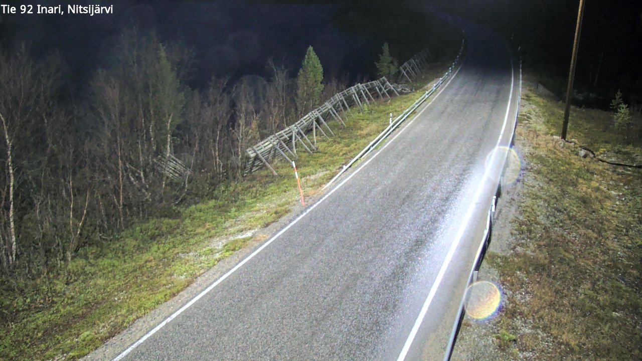 Kelikamerat Kuva Tie 92 Inari, Nitsijärvi, Inari, Lappi