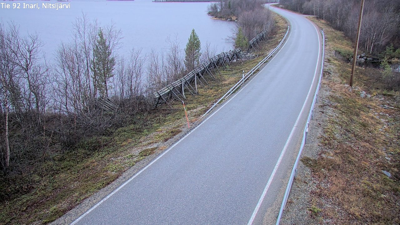 Kelikamerat Kuva Tie 92 Inari, Nitsijärvi, Inari, Lappi
