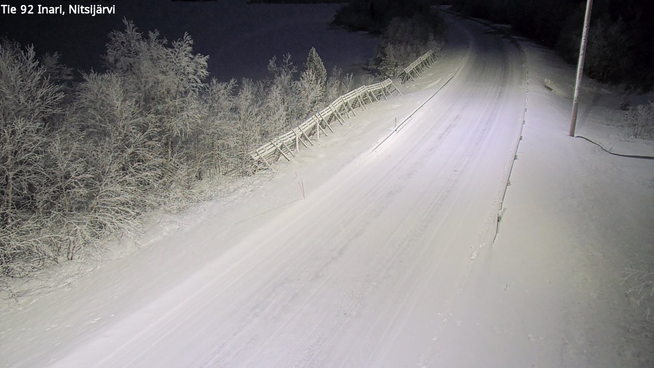 Kelikamerat Kuva Tie 92 Inari, Nitsijärvi, Inari, Lappi