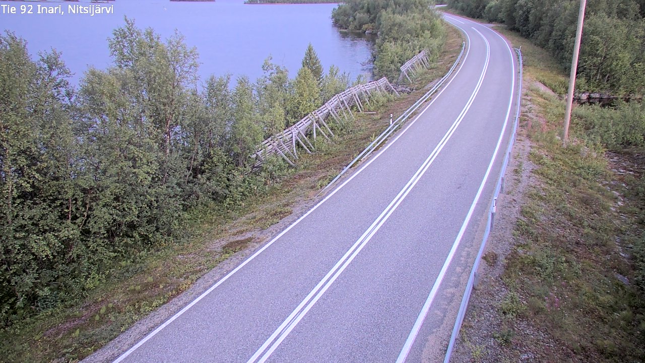 Kelikamerat Kuva Tie 92 Inari, Nitsijärvi, Inari, Lappi