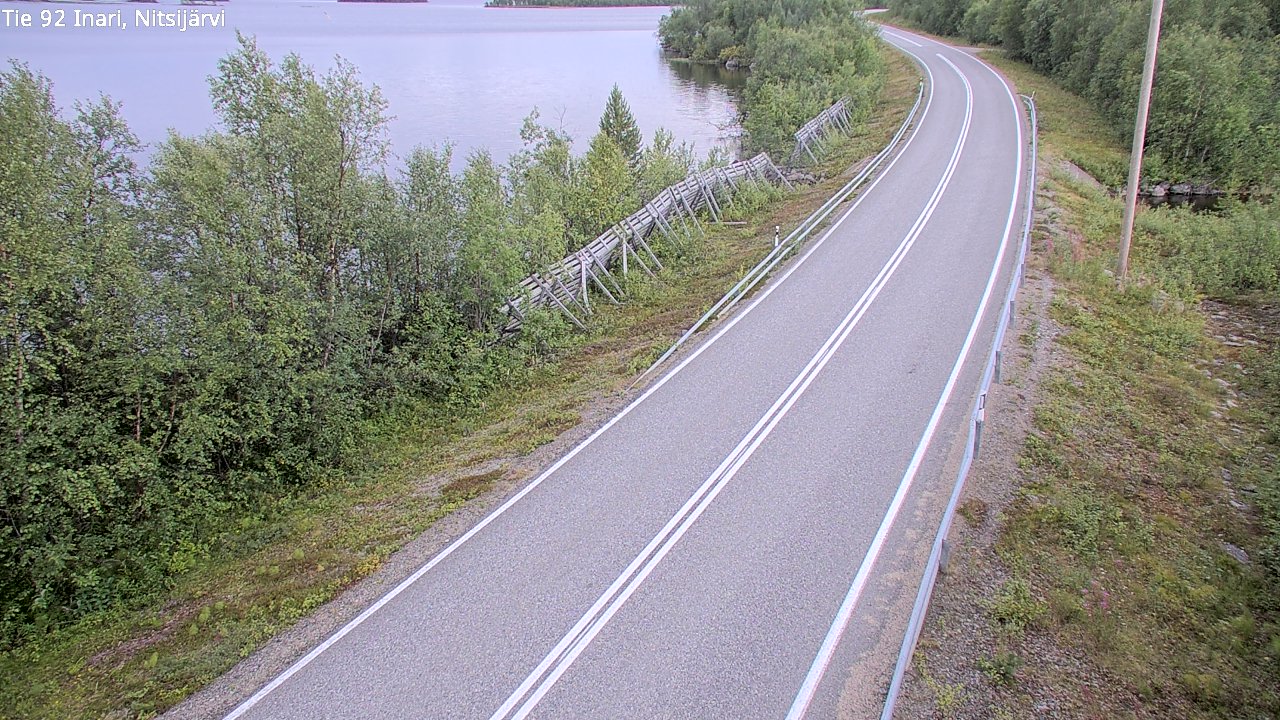 Kelikamerat Kuva Tie 92 Inari, Nitsijärvi, Inari, Lappi
